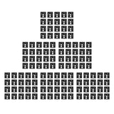Maxbell 3x120 Pieces Keyboard Switch Pads Parts Universal for Hot Swappable Keyboard Style A PE