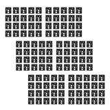 Maxbell 3x120 Pieces Keyboard Switch Pads Parts Universal for Hot Swappable Keyboard Style A PE