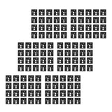 Maxbell 4x120 Pieces Keyboard Switch Pads Parts Universal for Hot Swappable Keyboard Style A PE