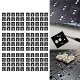 Maxbell 4x120 Pieces Keyboard Switch Pads Parts Universal for Hot Swappable Keyboard Style A PE