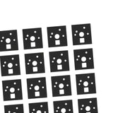 Maxbell 3x120 Pieces Keyboard Switch Pads Parts Universal for Hot Swappable Keyboard Style A PE