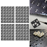 Maxbell 2x120 Pieces Keyboard Switch Pads Parts Universal for Hot Swappable Keyboard Style B PE