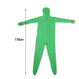 Maxbell Green Screen Bodysuit Full Body Greenman Suit for Photography Photo Film green 170cm