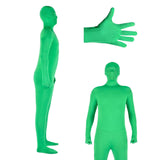 Maxbell Green Screen Bodysuit Full Body Greenman Suit for Photography Photo Film green 170cm