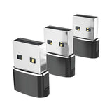 Maxbell 4x3Pcs Type-C 3.1 to USB 2.0 Adapter Plug Data Transmission for Headphones Black