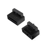 Maxbell 2xUSB 3.0 19 20 Pin Male to Female Extension for Desktop Computer Notebook A