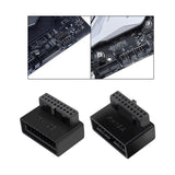 Maxbell 2xUSB 3.0 19 20 Pin Male to Female Extension for Desktop Computer Notebook A