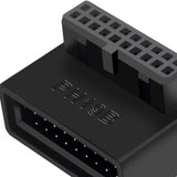 Maxbell 4xUSB 3.0 19 20 Pin Male to Female Extension for Desktop Computer Notebook A