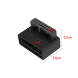 Maxbell 4xUSB 3.0 19 20 Pin Male to Female Extension for Desktop Computer Notebook A
