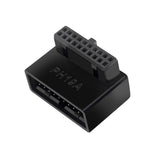 Maxbell 4xUSB 3.0 19 20 Pin Male to Female Extension for Desktop Computer Notebook B