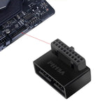 Maxbell 4xUSB 3.0 19 20 Pin Male to Female Extension for Desktop Computer Notebook B