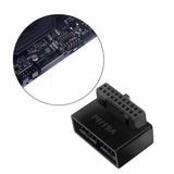 Maxbell 2xUSB 3.0 19 20 Pin Male to Female Extension for Desktop Computer Notebook B