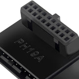 Maxbell 4xUSB 3.0 19 20 Pin Male to Female Extension for Desktop Computer Notebook B