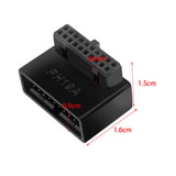 Maxbell 2xUSB 3.0 19 20 Pin Male to Female Extension for Desktop Computer Notebook B