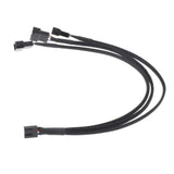 Maxbell 2x4 Pin PWM Splitter Cable Fan Power Connector 1 to 3 Way for CPU Cooling Fans