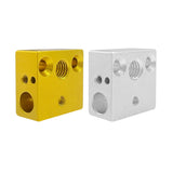 Maxbell 2xHeater Block Quality Professional Printer Accesoories for Hotend Ender5 CR10  Argent
