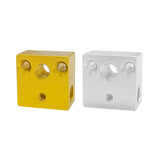 Maxbell 2xHeater Block Quality Professional Printer Accesoories for Hotend Ender5 CR10  Argent