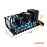 Maxbell 2xComputer Chassis Frame Spare Easy to Use Fitments Stable Open Air Case Frame