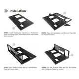 Maxbell 2xComputer Chassis Frame Spare Easy to Use Fitments Stable Open Air Case Frame