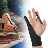 Maxbell 2xArtist Drawing Glove Elastic for Tracing Board Pencil Sketching Painting Single Finger S
