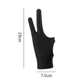 Maxbell 2xArtist Drawing Glove Elastic for Tracing Board Pencil Sketching Painting Two Finger S