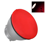Maxbell 4xLight Diffuser Sock Spare Parts Lamp Sock Cover Cloth for Standard Reflector red