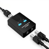 Maxbell 2xPrinter Sharing Device 2 in 1 Switch Selector for USB Disk Keyboard Computer