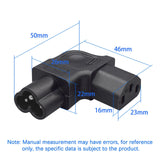Maxbell 4xIEC320 C6 to C13 Replacement Right Bend Design AC Power Plug Durable Premium