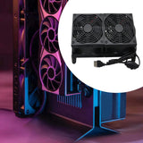 Maxbell Computer Case Fan DIY Cooling Ventilation Exhaust Fan 5V for Wireless Router