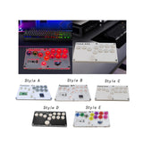 Maxbell Arcade Street Fight Game Controller Joystick Durable Multipurpose Custom RGB Style A