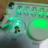 Maxbell Arcade Street Fight Game Controller Joystick Durable Multipurpose Custom RGB Style A