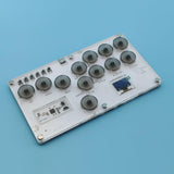 Maxbell Arcade Street Fight Game Controller Joystick Durable Multipurpose Custom RGB Style A