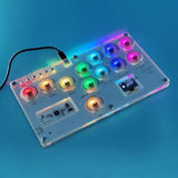 Maxbell Arcade Street Fight Game Controller Joystick Durable Multipurpose Custom RGB Style A