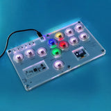 Maxbell Arcade Street Fight Game Controller Joystick Durable Multipurpose Custom RGB Style A