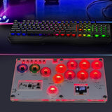 Maxbell Arcade Street Fight Game Controller Joystick Durable Multipurpose Custom RGB Style A