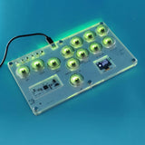 Maxbell Arcade Street Fight Game Controller Joystick Durable Multipurpose Custom RGB Style A