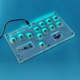 Maxbell Arcade Street Fight Game Controller Joystick Durable Multipurpose Custom RGB Style A