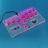 Maxbell Arcade Street Fight Game Controller Joystick Durable Multipurpose Custom RGB Style A