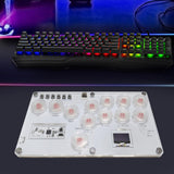 Maxbell Arcade Street Fight Game Controller Joystick Durable Multipurpose Custom RGB Style B