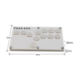 Maxbell Arcade Street Fight Game Controller Joystick Durable Multipurpose Custom RGB Style C