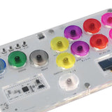 Maxbell Arcade Street Fight Game Controller Joystick Durable Multipurpose Custom RGB Style E