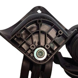 Maxbell 2x Travel Suitcase Wheels Trolley Casters Black Durable Travel Luggage Wheel