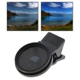 Maxbell 37mm CPL Cell Phone Camera Lens Filter Accessories Black Versatile with Clip Style A