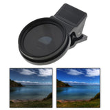 Maxbell 37mm CPL Cell Phone Camera Lens Filter Accessories Black Versatile with Clip Style A