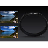 Maxbell 37mm CPL Cell Phone Camera Lens Filter Accessories Black Versatile with Clip Style B