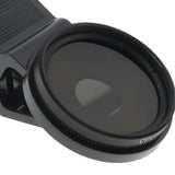Maxbell 37mm CPL Cell Phone Camera Lens Filter Accessories Black Versatile with Clip Style B