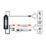 Maxbell USB Audio Capture Premium Device Adapter for Cassette Tapes to MP3 Converter
