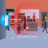 Maxbell Infrared Motion Sensor Welcome Door Bell Welcome Device for Entrance