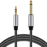 Maxbell 1/4 Mono to 3.5mm Stereo Cable 1/4 inch TS to 3.5mm TRS Cable for Amplifier