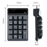 Maxbell 19 Keys Numeric Keypad Black Keyboard Extensions for Notebook Laptop Desktop